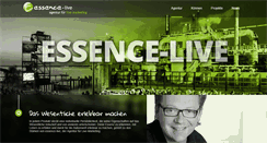 Desktop Screenshot of essence-live.com