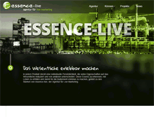 Tablet Screenshot of essence-live.com